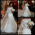 Sparkly Cheap 2016 Long Sleeve Sequins Backless Lace Mermaid Wedding Gown CWF2423